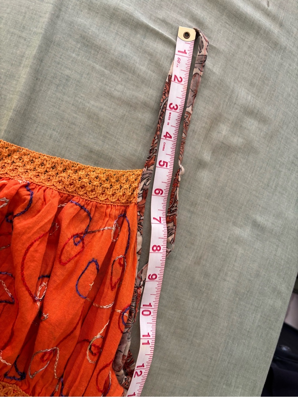 100% cotton made in India sundress! Casual to formal as elegant as it is. Size 8 - Picture 9 of 16